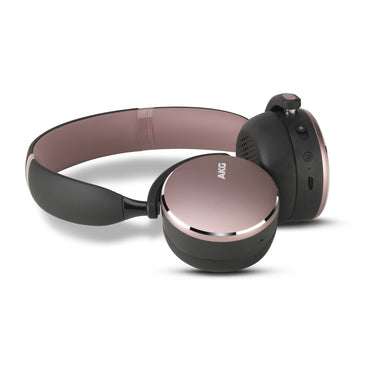 AKG Y500 wireless on-ear headphones - Black with Pink